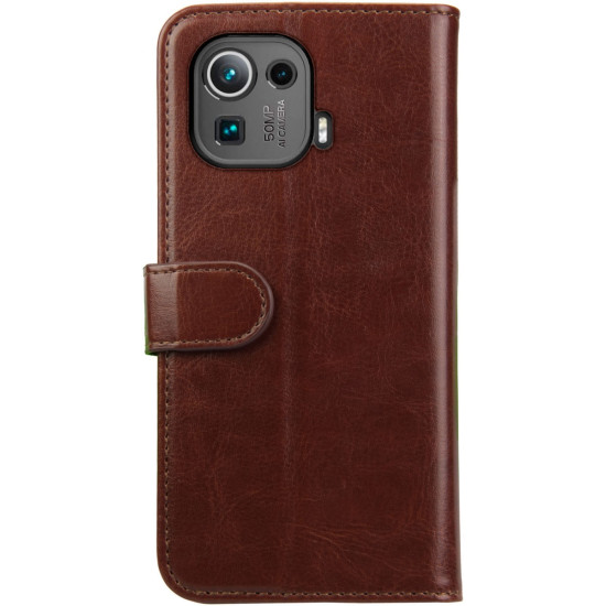 Rosso Element PU Θήκη Πορτοφόλι Xiaomi 11T / 11T Pro - Brown (8719246339653)