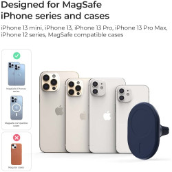 iOttie Velox Magnetic Wireless Car Air Vent Mount - Ασύρματη Μαγνητική Βάση Φόρτισης Κινητών MagSafe για Αεραγωγούς Αυτοκινήτου - 2 Έτη Εγγύηση (MGSFIO101)