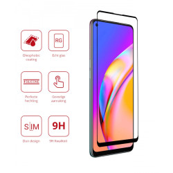 Rosso Tempered Glass - FullFace Αντιχαρακτικό Προστατευτικό Γυαλί Οθόνης Oppo Reno5 Lite - Black (8719246342479)