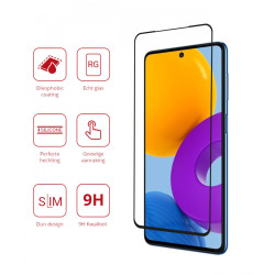 Rosso Tempered Glass - FullFace Αντιχαρακτικό Προστατευτικό Γυαλί Οθόνης Samsung Galaxy M52 5G - Black (8719246342455)