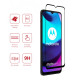 Rosso Tempered Glass - FullFace Αντιχαρακτικό Προστατευτικό Γυαλί Οθόνης Motorola Moto E20 - Black (8719246342448)