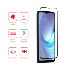 Rosso Tempered Glass - FullFace Αντιχαρακτικό Προστατευτικό Γυαλί Οθόνης Motorola Moto G50 5G / G50 4G - Black (8719246342424)