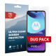 Rosso Ultra Clear Screen Protector - Μεμβράνη Προστασίας Οθόνης - Motorola Moto E20 - 2 Τεμάχια (8719246342509)