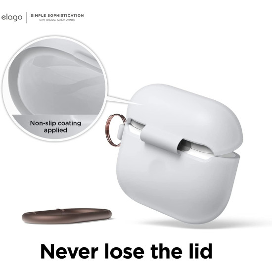 Elago Hang Case - Θήκη Σιλικόνης για AirPods 3rd Gen - Nightglow Blue (EAP3HG-HANG-LUBL)