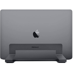 Macally Vertical Laptop Stand - Βάση από Μασίφ Ατσάλι για Macbook / Laptop 13" - 17" - Space Grey (VCSTAND)