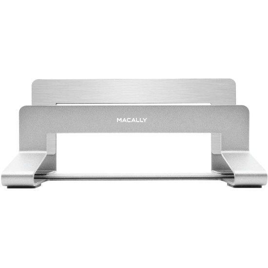 Macally Vertical Laptop Stand - Βάση από Μασίφ Ατσάλι για Macbook / Laptop 13" - 17" - Silver (VCSTANDA)