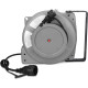 Navaris Wall Mountable Self Retracting Cable Reel - Επιτοίχια Μπαλαντέζα με Αυτόματη Επαναφορά με 1 x Υποδοχή Schuko - 13+2m - IP44 - Grey (47376.16)
