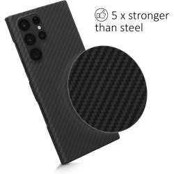 Kalibri Aramid Fiber Body - Σκληρή Θήκη Samsung Galaxy S22 Ultra 5G - Black Matte (57634.47)