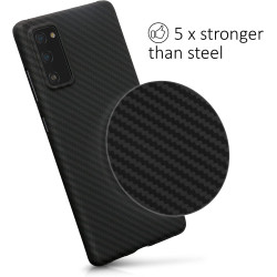 Kalibri Aramid Fiber Body - Σκληρή Θήκη Samsung Galaxy S20 FE - Black Matte (57637.47)