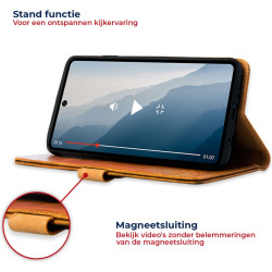 Rosso Element PU Θήκη Πορτοφόλι Samsung Galaxy A13 5G - Light Brown (8719246339738)