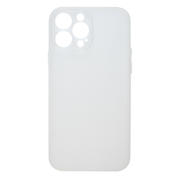 Vivid Θήκη Σιλικόνης Slim Apple iPhone 13 Pro Max - Transparent / White (VISLIM198WT)