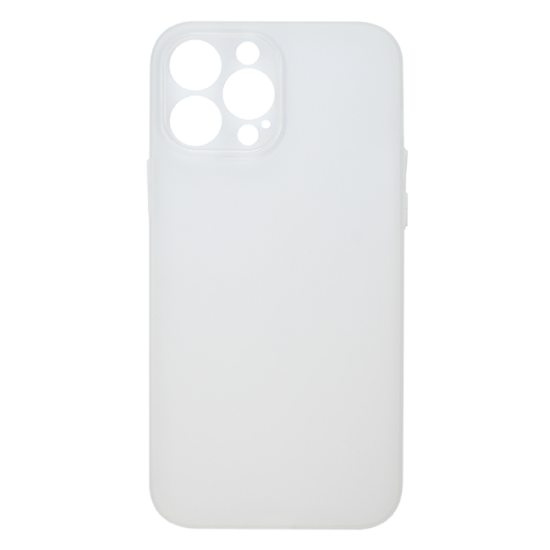 Vivid Θήκη Σιλικόνης Slim Apple iPhone 13 Pro Max - Transparent / White (VISLIM198WT)