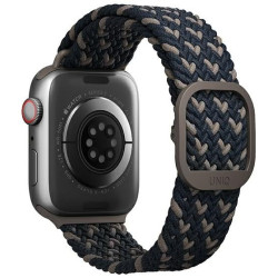 Uniq Aspen Braided Band - Premium Πλεκτό Λουράκι Apple Watch Ultra/SE/11/10/9/8/7/6/5/4 (49/46/45/44mm) - Obsidian Blue (UNIQ-45MM-ASPDEOBLU)