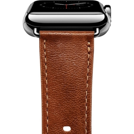 iCarer Watch Band - Δερμάτινο Λουράκι Apple Watch SE/11/10/9/8/7/6/5/4 (42/41/40mm) - Brown (RIW103)