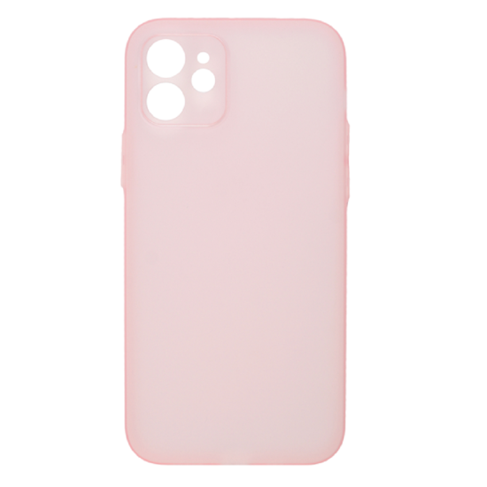 Vivid Θήκη Σιλικόνης Slim Apple iPhone 12 - Transparent / Pink (VISLIM139PK)