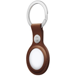 Rosso Deluxe Δερμάτινη Θήκη / Μπρελόκ Apple AirTag 2 / 1 - Brown (8719246317651)