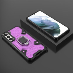 Vivid Honeycomb Armor - Ανθεκτική Θήκη Samsung Galaxy S22 Plus 5G με Μεταλλικό Ring Holder - Rose Violet (UNARMORGALAXYS22PLUSROSE)