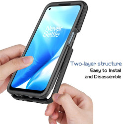 Vivid Defence 360 Pro Ανθεκτική Θήκη με Screen Protector - OnePlus Nord N200 5G - Black (UNDEFENCEONEPLUSN200BK)