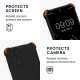 KWmobile Matte Θήκη Σιλικόνης με Λουράκι Λαιμού Motorola Moto G22 - Black (58210.01)