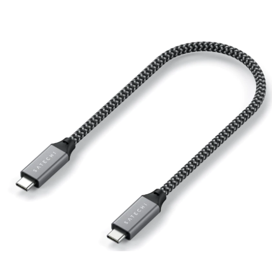 Satechi USB-4 40Gbps - Καλώδιο Φόρτισης και Μεταφοράς Δεδομένων - Type-C σε Type-C - 100W - 25cm (ST-U4C25M)