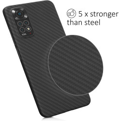 Kalibri Aramid Fiber Body - Σκληρή Θήκη Xiaomi Redmi Note 11 / Note 11S - Black Matte (58262.47)