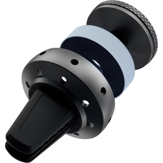 Tellur FreshDot Magnetic Holder - Μαγνητική Βάση Στήριξης Κινητών για Αεραγωγούς Αυτοκινήτου με Αρωματικό Αυτοκινήτου - Space Grey / Lemon (TLL171141)
