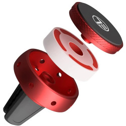 Tellur FreshDot Magnetic Holder - Μαγνητική Βάση Στήριξης Κινητών για Αεραγωγούς Αυτοκινήτου με Αρωματικό Αυτοκινήτου - Red / Bubble Gum (TLL171181)