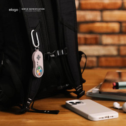 Elago W5 Case - Θήκη / Μπρελόκ Premium Σιλικόνης Apple AirTag 2 / 1 - Sand Pink (EATW5-SPK)