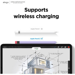 Elago Classic Θήκη Premium Σιλικόνης Apple Pencil 2nd Gen - Lavender (EAPEN2-SC-LV)