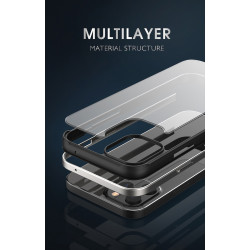 Bodycell Aluminium Bumper - Διάφανη Σκληρή Θήκη με Bumper Αλουμινίου - Apple iPhone 12 Pro Max - Silver (5206015056567)