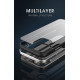 Bodycell Aluminium Bumper - Διάφανη Σκληρή Θήκη με Bumper Αλουμινίου - Apple iPhone 12 Pro Max - Silver (5206015056567)