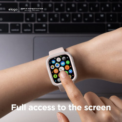 Elago Θήκη Duo Case Apple Watch SE/9/8/7/6/5/4 (41/40mm) - Transparent / Lovely Pink (EAW41DUO-TRLPK)
