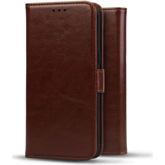 Rosso Element PU Θήκη Πορτοφόλι Apple iPhone 13 Pro Max - Brown (8719246324710)