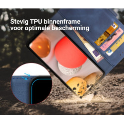 Rosso Element PU Θήκη Πορτοφόλι Samsung Galaxy A42 5G - Blue (8719246274121)