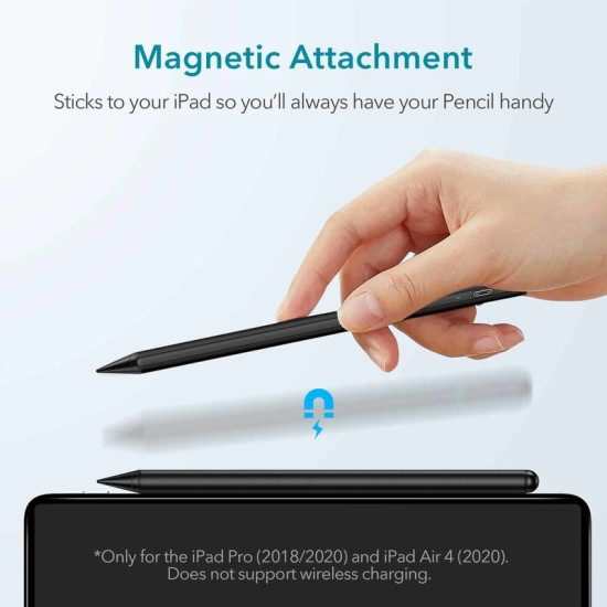 ESR Digital+ Stylus Pencil - Ψηφιακή Μαγνητική Γραφίδα για iPad - Black (4894240164945)