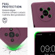 KWmobile Θήκη Σιλικόνης Honor Magic4 Lite με Πλαίσιο Κάμερας - Bordeaux Violet (58580.187)