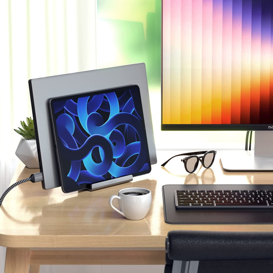 Satechi Dual Vertical Laptop Stand - Βάση Αλουμινίου για Laptop / Tablet / Smartphone (ST-ADVSM)