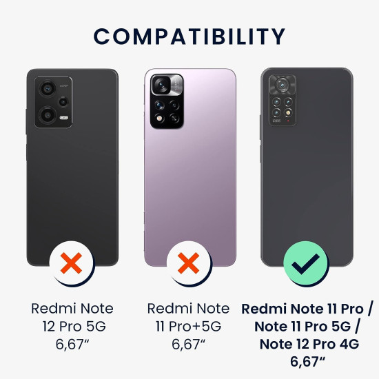 KWmobile Soft Flexible Rubber Cover - Θήκη Σιλικόνης Xiaomi Redmi Note 11 Pro / Redmi Note 12 Pro 4G - Mango (57373.191)