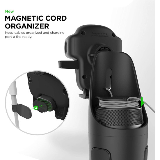 iOttie Easy One Touch 5 Cup Holder Car Mount - Universal Βάση Στήριξης Κινητών για Ποτηροθήκη Αυτοκινήτου - Black - 2 Έτη Εγγύηση (HLCRIO175)