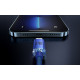 Καλώδιο Baseus Crystal Shine Series Φόρτισης και Μεταφοράς Δεδομένων USB-A σε Lightning 2.4A 200cm - Blue (CAJY000103)