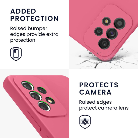 KWmobile Soft Slim Flexible Rubber Cover - Θήκη Σιλικόνης Samsung Galaxy A53 5G - Awesome Pink (57835.238)