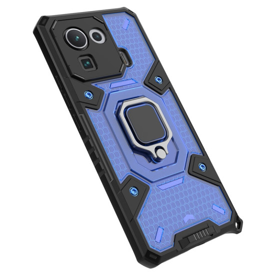 Vivid Honeycomb Armor - Ανθεκτική Θήκη Xiaomi Mi 11 Pro με Μεταλλικό Ring Holder - Blue (UNARMORMI11PROBL)