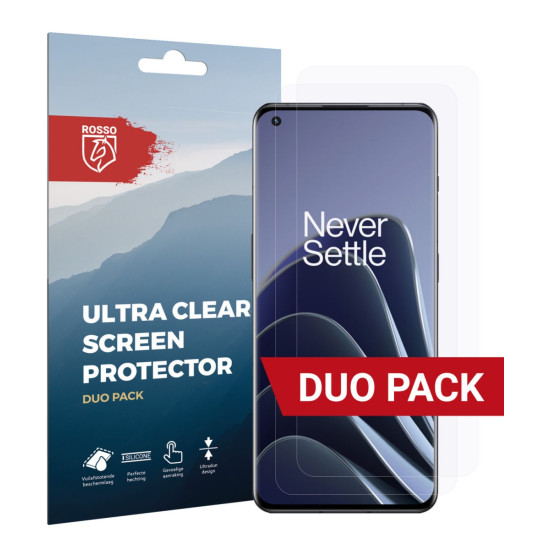 Rosso Ultra Clear Screen Protector - Μεμβράνη Προστασίας Οθόνης - OnePlus 10 Pro - 2 Τεμάχια (8719246353529)