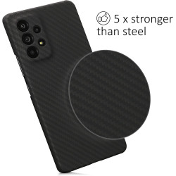 Kalibri Aramid Fiber Body - Σκληρή Θήκη Samsung Galaxy A53 5G - Black Matte (58838.47)
