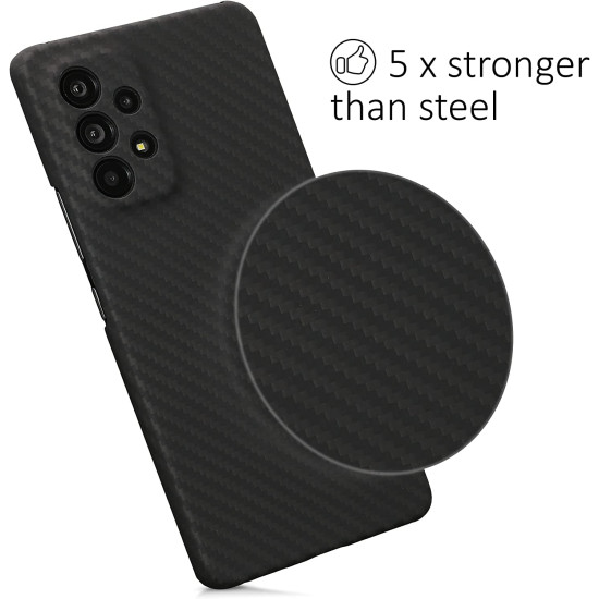 Kalibri Aramid Fiber Body - Σκληρή Θήκη Samsung Galaxy A53 5G - Black Matte (58838.47)