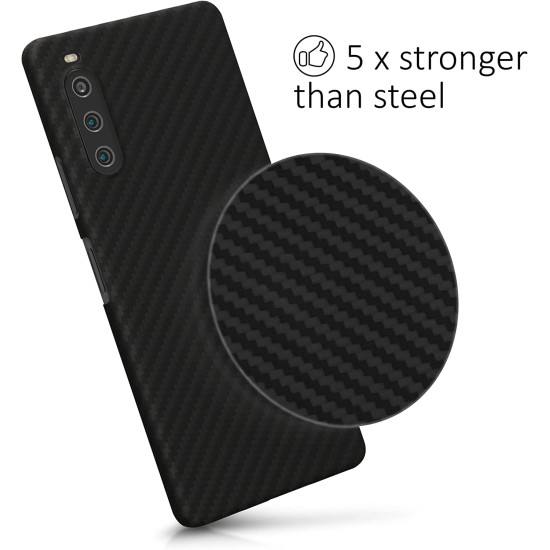 Kalibri Aramid Fiber Body - Σκληρή Θήκη Sony Xperia 10 IV - Black Matte (58840.47)