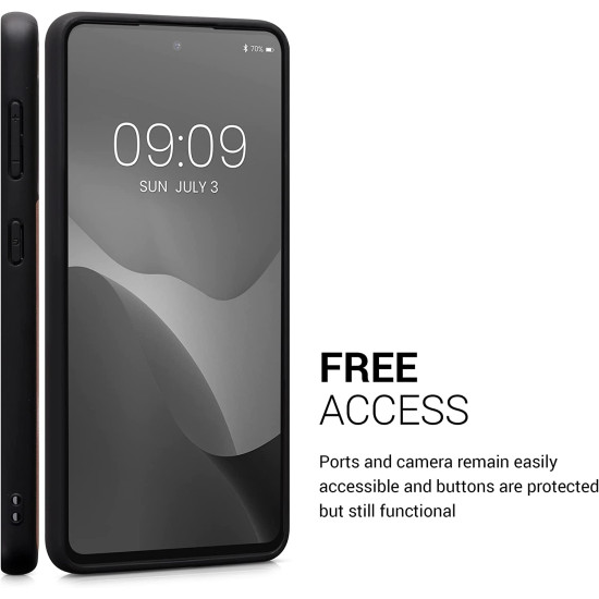 Kalibri Σκληρή Δερμάτινη Θήκη με TPU Bumper - Samsung Galaxy S21 5G - Orange (58858.29)