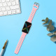 KW Λουράκι Σιλικόνης Oppo Watch Free - Grapefruit Pink / White (58878.02)