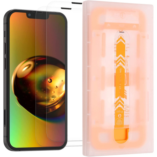 Kalibri Premium Tempered Glass - Full Screen Αντιχαρακτικό Προστατευτικό Γυαλί Οθόνης - Apple iPhone 13 mini - Transparent - 2 Τεμάχια (59017.1)