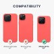 KWmobile Soft Flexible Rubber Cover - Θήκη Σιλικόνης Apple iPhone 14 Pro - Neon Coral (59073.103)